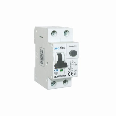 ELECTROMAGNETIC RCBO 1P+N C20 30mА AC TYPE 6kA 2M  