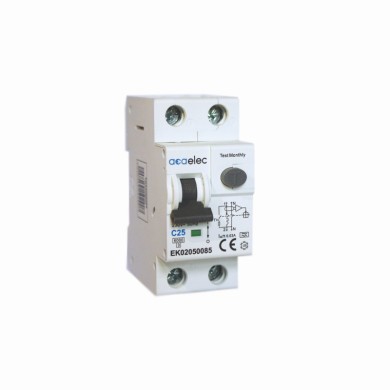 ELECTROMAGNETIC RCBO 1P+N C25 30mА AC TYPE 6kA 2M  