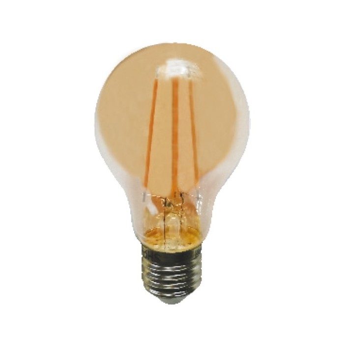 LED FILAMENT E27 STEP-DIM A60 8W AMBER 2700K 230V AC 940LM RA80 30000H 360°