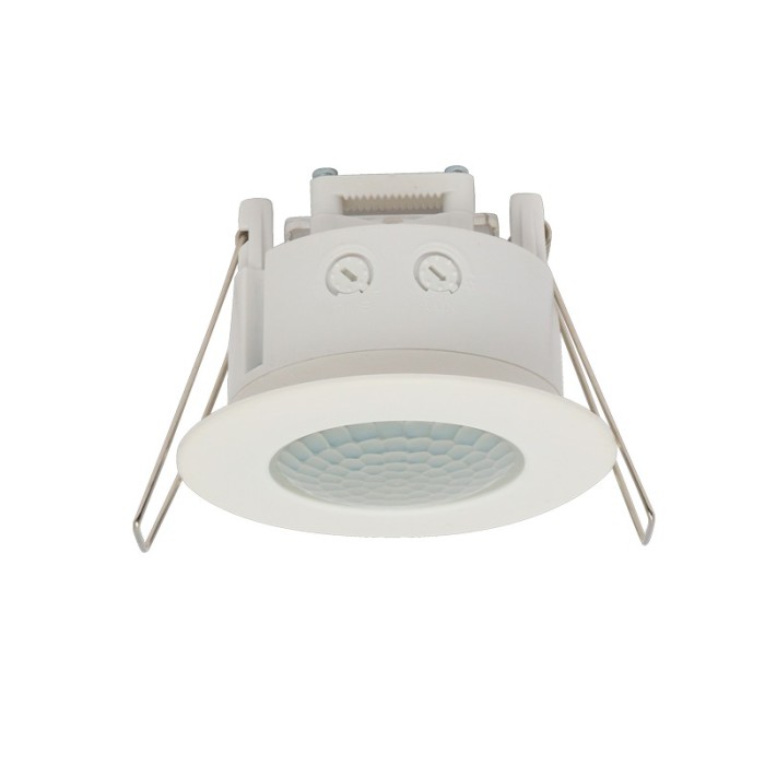 MOTION DETECTOR INFRARED FLUSH MOUNTED 230V IP65 360° ~8m MAX WHITE