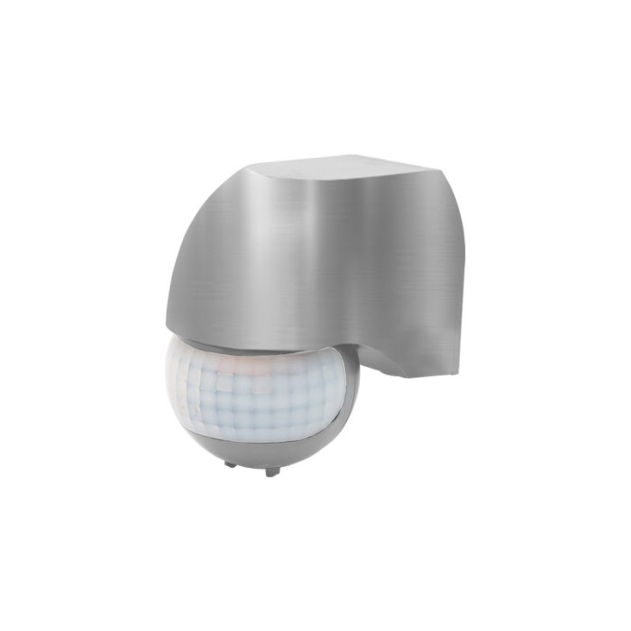 MOTION DETECTOR INFRARED WALL MOUNTED 230V IP44 180° ~12m MAX INOX