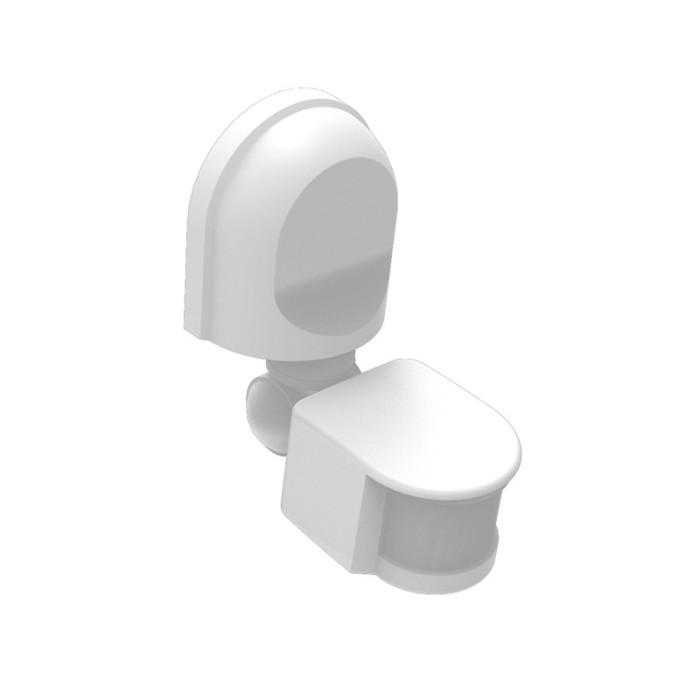 ΑΝΙΧΝΕΥΤΗΣ ΚΙΝΗΣΗΣ ΥΠΕΡΥΘΡΩΝ ΕΠΙΤΟΙΧΟΣ ΛΕΥΚΟΣ 230V 180° 2-12m  IP44