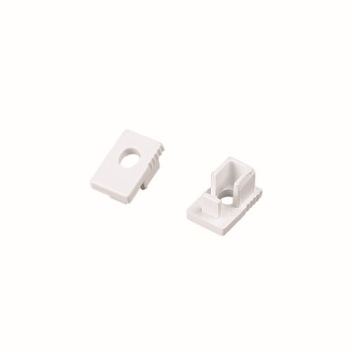 SET OF PLASTIC END CAPS FOR P129N, 2 PCS WITH HOLE 