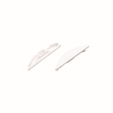 SET OF PLASTIC END CAPS FOR P21N, 1PC WITH HOLE & 1PC WITHOUT HOLE