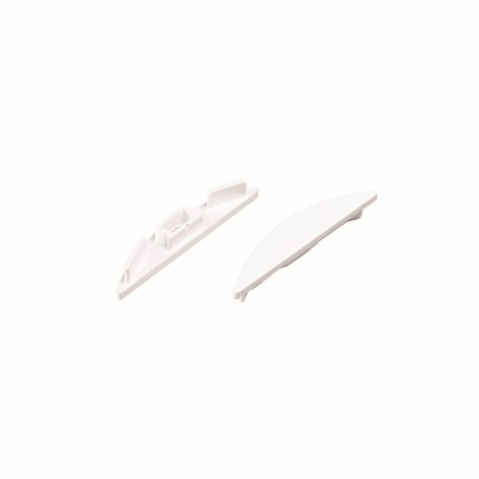 SET OF PLASTIC END CAPS FOR P21N, 1PC WITH HOLE & 1PC WITHOUT HOLE