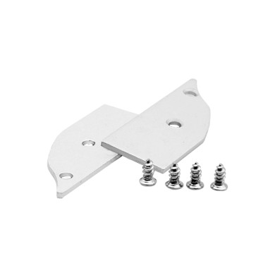 SET OF METAL END CAPS FOR P62N, 2 PCS WITHOUT HOLE