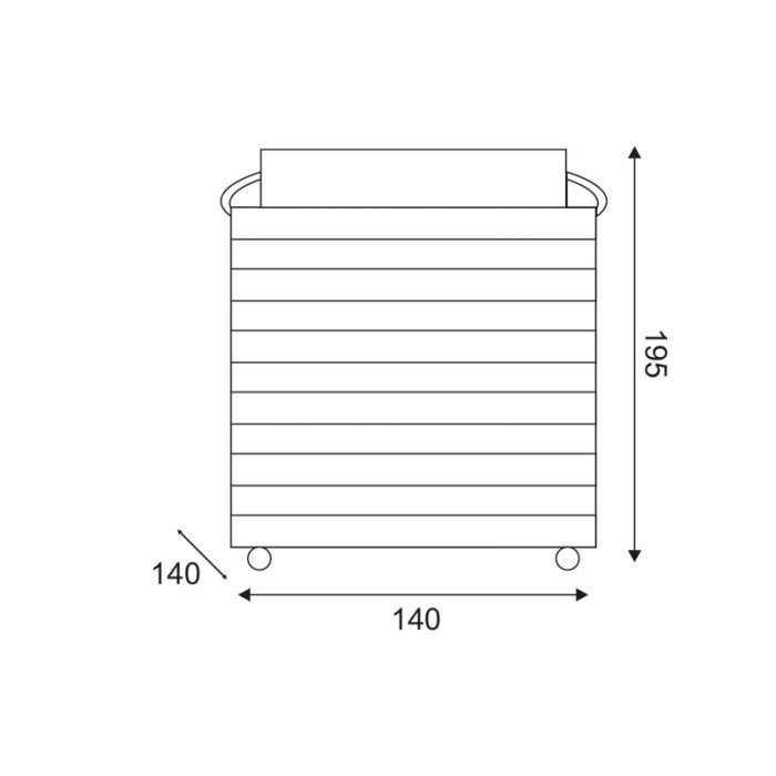  "EBEKO", BLACK METAL LANTERN - PLASTIC WHITE CANDLE, 1 LED LIGHT WITH BATTERY (3xAAA), WARM WHITE, IP44, 14x14x19.5cm