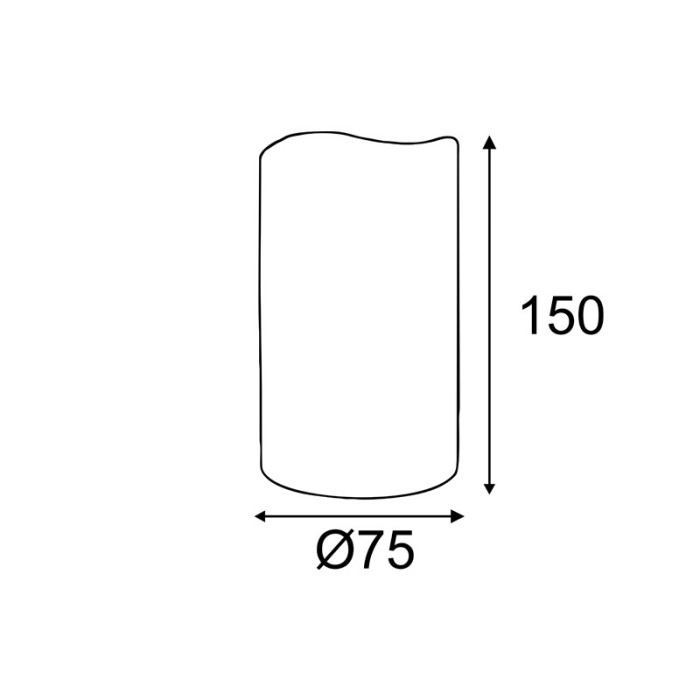 ΛΕΥΚΟ ΚΕΡΙ 1 LED ΘΕΡΜΟ ΛΕΥΚΟ ΜΕ ΜΠΑΤΑΡΙΑ 2xAA & ΟΝ/ΟFF IR ΤΗΛΕΧΕΙΡΙΣΤΗΡΙΟ IP20 75x150mm