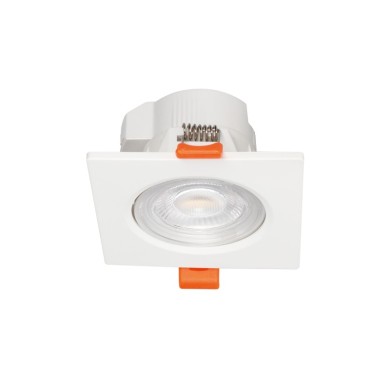 LED SMD ΧΩΝΕΥΤΟ ΚΙΝΗΤΟ ΦΩΤΙΣΤΙΚΟ ΣΠΟΤ ΜΕ ΔΙΑΚΟΠΤΗ ΛΕΥΚΟ ΤΕΤΡΑΓΩΝΟ 230V AC 7W CCT 40°IP20 Ra80 ΜΕ ΠΡΟΡΥΘΜΙΣΗ 3000K