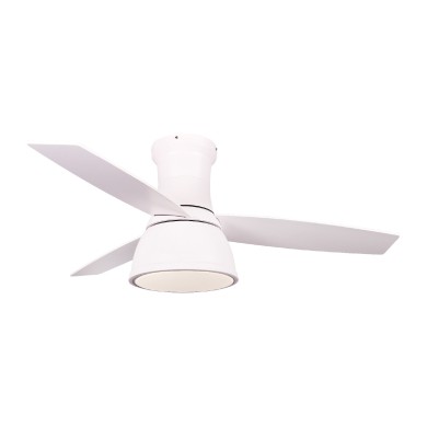 CEILING FAN DIM MAT WHITE 3 BLADES AGAINST PLATE TIMER REMOTE CONTROL 22W CCT 35W