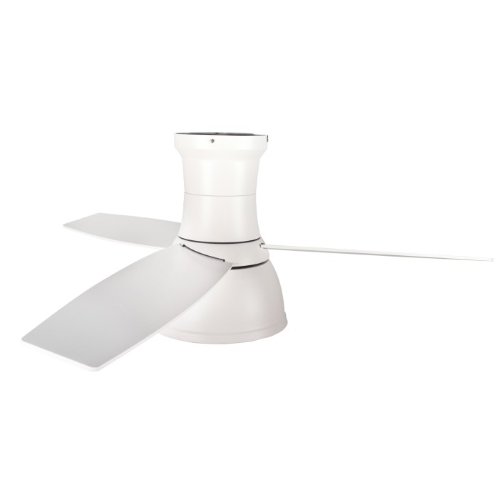 CEILING FAN DIM MAT WHITE 3 BLADES AGAINST PLATE TIMER REMOTE CONTROL 22W CCT 35W
