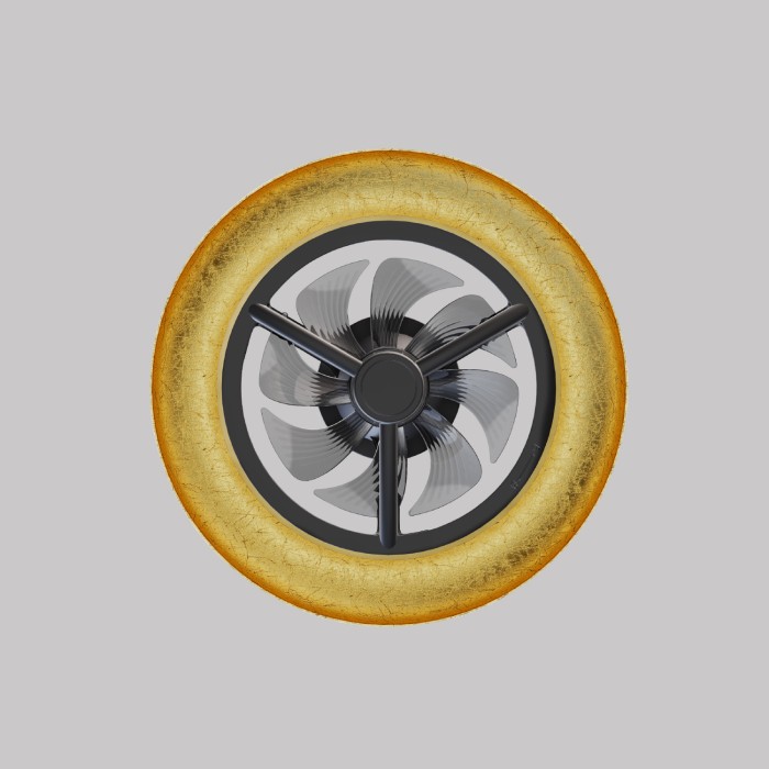 ΑΝΕΜΙΣΤΗΡΑΣ ΟΡΟΦΗΣ DIM ΜΑΥΡΟ-ΧΡΥΣΟ ΜΕ 8 ΠΤΕΡΥΓΙΑ ABS ΤΗΛΕΧΕΙΡ. & ΧΡΟΝΟΔ. LED 40W 4300L DC 15W 550mm