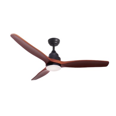 ΑΝΕΜΙΣΤΗΡΑΣ ΟΡΟΦΗΣ ΜΕ ΦΩΣ DIM ΚΑΦΕ ΜΕ 3 ΠΤΕΡΥΓΙΑ ΞΥΛΙΝΑ ΤΗΛΕΧΕΙΡΙΣΤΗΡΙΟ & ΧΡΟΝΟΔΙΑΚΟΠΤΗ LED 18W CCT 2190LM  DC 40W Φ1300xΥ510mm