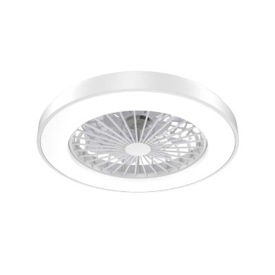 ΑΝΕΜΙΣΤΗΡΑΣ ΟΡΟΦΗΣ ΜΕ ΦΩΣ ΛΕΥΚΟΣ ΜΕ 7 ΠΤΕΡΥΓΙΑ PC ΔΙΑΦΑΝΑ ΤΗΛΕΧΕΙΡΙΣΤΗΡΙΟ & ΧΡΟΝΟΔΙΑΚΟΠΤΗ LED 36W CCT 2000LM  DC 22W Φ500xΥ140mm