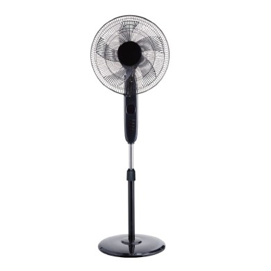 STAND FAN, BLACK WITH 5 TRANSPARENT BLADES, REMOTE CONTROL, TIMER, DIAM45, AC 55W
