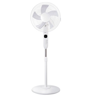STAND FAN, WHITE WITH 5 TRANSPARENT BLADES, REMOTE CONTROL, TIMER, DIAM45, AC 55W
