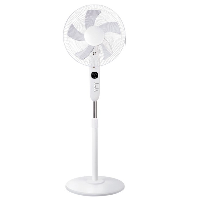 STAND FAN, WHITE WITH 5 TRANSPARENT BLADES, REMOTE CONTROL, TIMER, DIAM45, AC 55W
