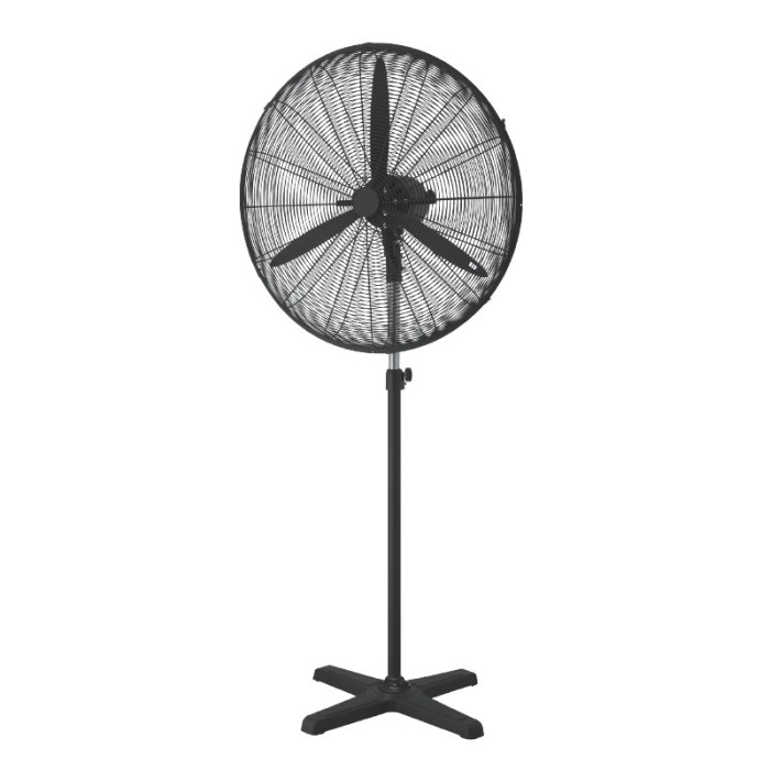 INDUSTRIAL STAND FAN, ALUMINUM, BLACK WITH 2 BLACK BLADES, DIAM65, AC 160W
