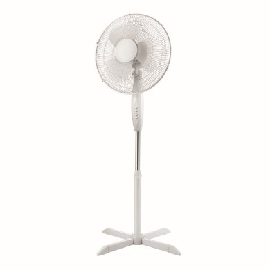 STAND FAN, WHITE WITH 3 WHITE BLADES, DIAM45, AC 55W