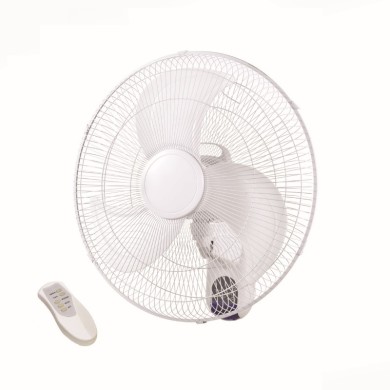 WALL FAN, REMOTE CONTROL, TIMER, WHITE WITH 3 WHITE BLADES, DIAM45, AC 50W