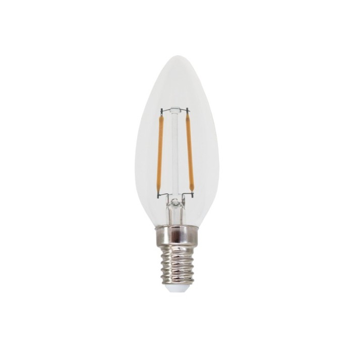 LED FILAMENT E14 C35 2W 6500K 230V AC 265LM RA80 30000H 360°