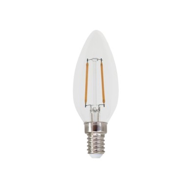LED FILAMENT E14 C35 2W 2700K 230V AC 250LM RA80 30000H 360°