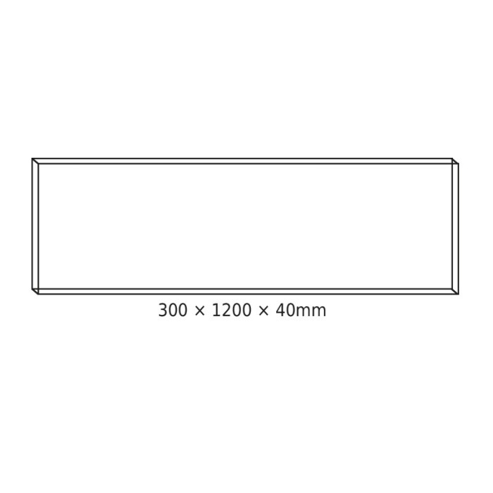 CEILING ALUM FRaME 30x120x4cm FOR PILO LED ΠΑΝΕΛS (NO SCREWS)