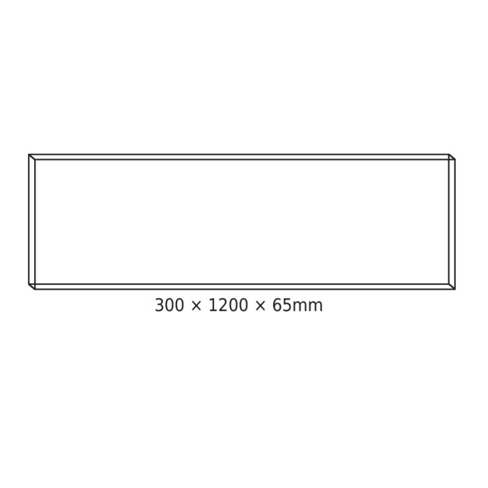 CEILING ALUM FRAME 30x120x6.5cm FOR OTIS*N ROVE DEBA & TREGO LED PANELS WITH SCREWS