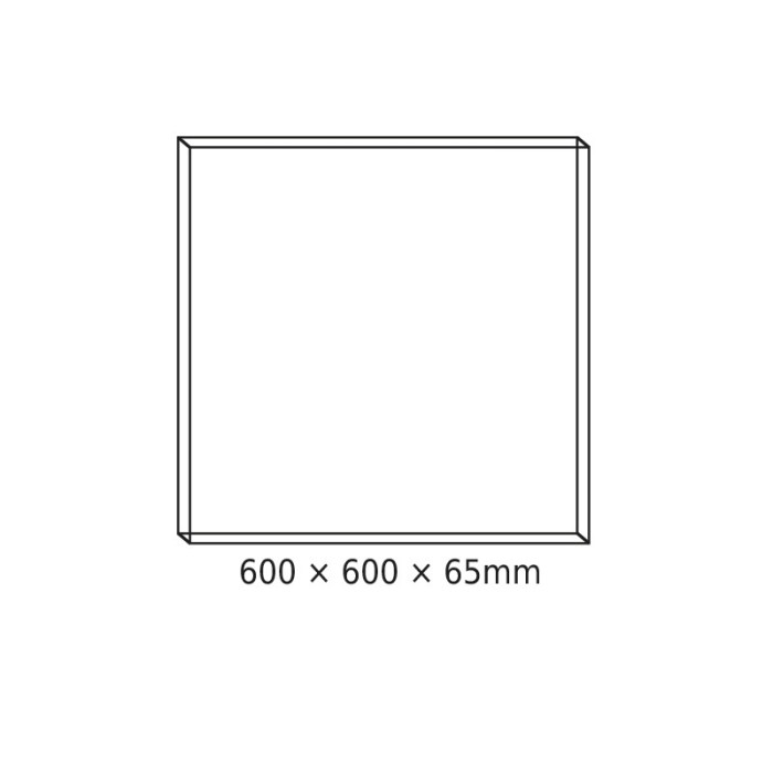 CEILING ALUM FRAME 60x60x6.5cm FOR OTIS*N ROVE DEBA & TREGO LED PANELS WITH SCREWS