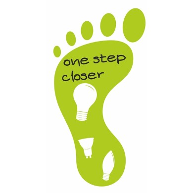 LEFT FOOTPRINT FLOOR STICKER DIOLAMP 27x11cm