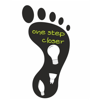 RIGHT FOOTPRINT FLOOR STICKER DIOLAMP 27x11cm