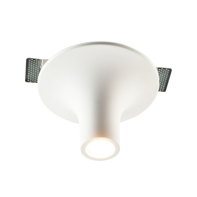CEILING LUMINAIRE 1XGU10 TRIMLESS GYPSUM D23XH15CM AVA