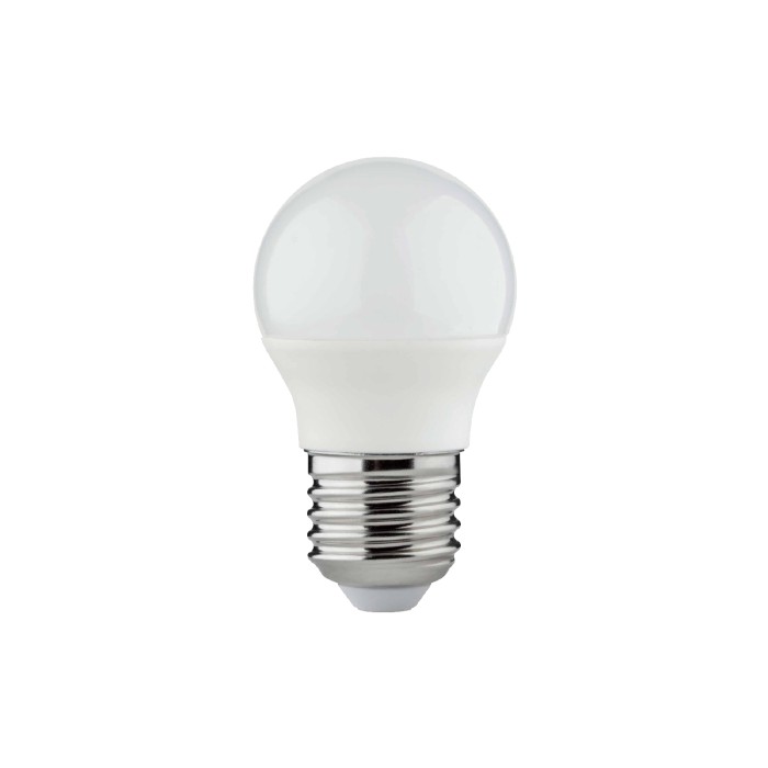LED SMD G45 2,5W 4000K 150° 198-250V AC 250LM RA80 1xE27 2 YEARS OPAL 45x77mm
