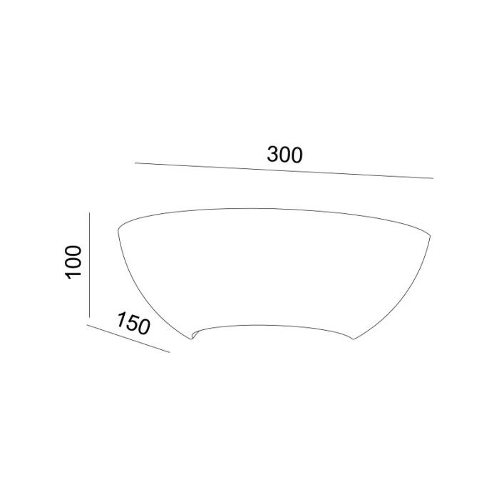 GYPSUM WALL 1XΕ27 HERLO 30x15x10,2CM