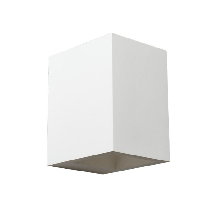 GYPSUM WALL LUMINAIRE 1XG9 BLOCK 10x12,5x15CM