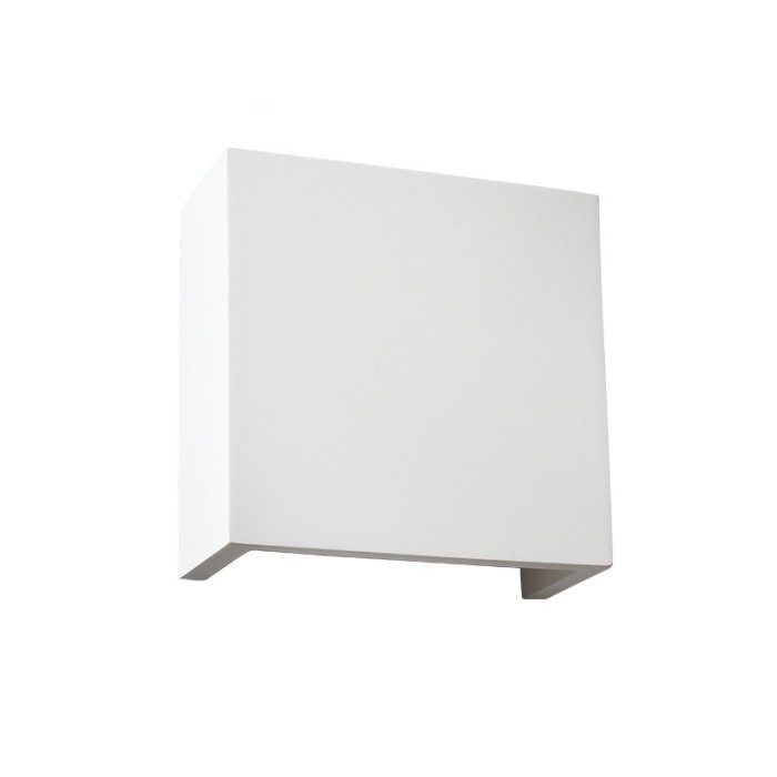 GYPSUM WALL LUMINAIRE 1XG9 BLOCK 12,6x7x12,6CM