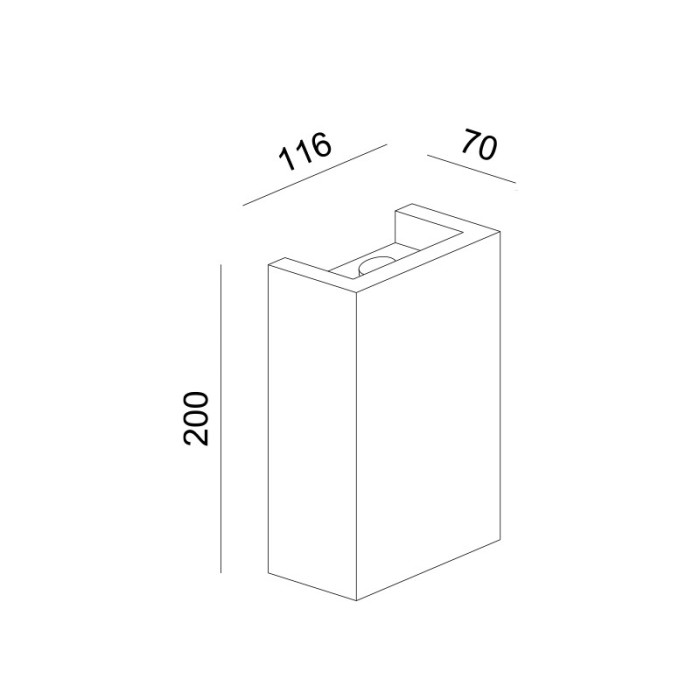 ΓΥΨΙΝΟ ΕΠΙΤΟΙΧΟ Φ/Σ 1XG9 BLOCK 11,6x7x20CM