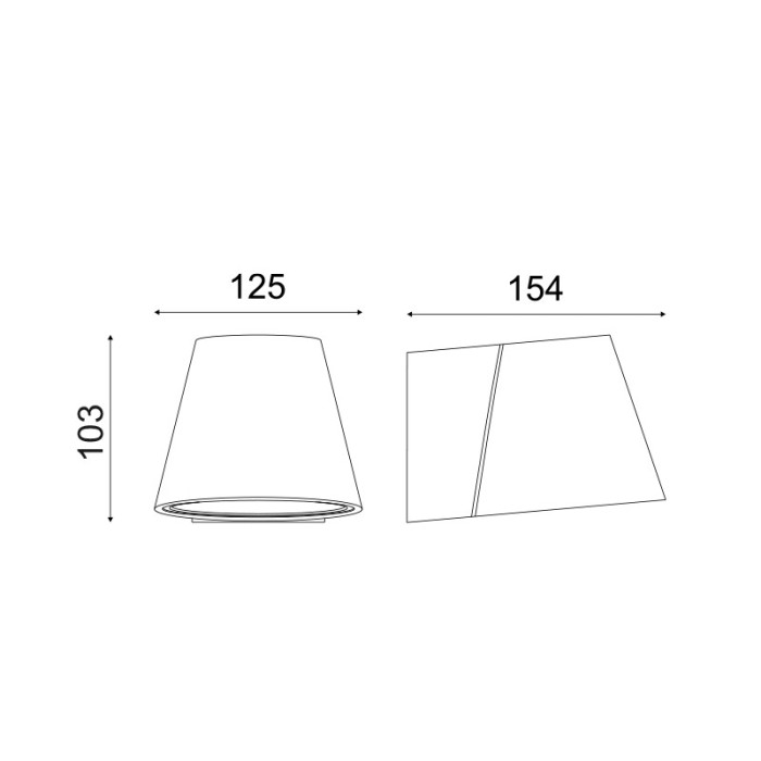 ΓΥΨΙΝΟ ΕΠΙΤΟΙΧΟ Φ/Σ 1XG9 AWON 12,8x12,8x10,2CM