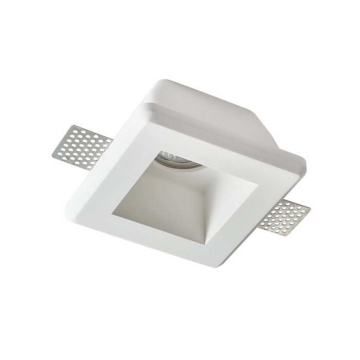 SQUARE GYPSUM TRIMLESS SPOT LUMINAIRE ZOE GU10 