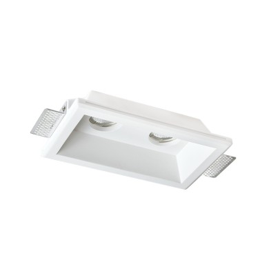 GYPSUM TRIMLESS DOUBLE SPOT LUMINAIRE RYAN GU10 
