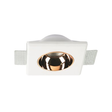 ROUND GYPSUM TRIMLESS SPOT LUMINAIRE MOLLY GU10 WITHOUT REFLECTOR 