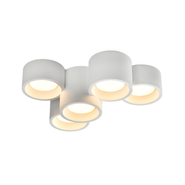 GYPSUM 5 ROUNDS CEILING LIGHT NATURAL 370*240*150 GENI 5*GX53