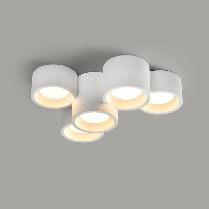 GYPSUM 5 ROUNDS CEILING LIGHT NATURAL 370*240*150 GENI 5*GX53