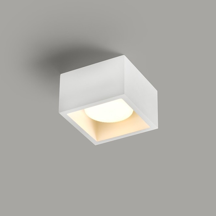 ΓΥΨΙΝΟ ΤΕΤΡΑΓΩΝΟ Φ/Σ ΟΡΟΦΗΣ ΦΥΣΙΚΟ 110*110*80 GENI 1*GX53