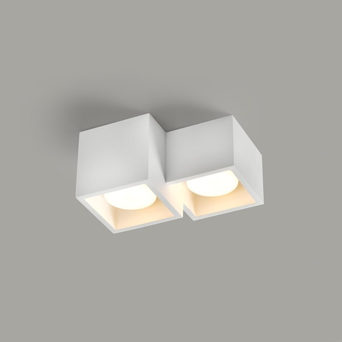 ΓΥΨΙΝΟ 2 ΤΕΤΡΑΓΩΝA Φ/Σ ΟΡΟΦΗΣ ΦΥΣΙΚΟ 265*235*150 GENI 2*GX53