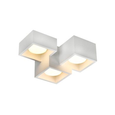 GYPSUM 3 SQUARE CEILING LIGHT NATURAL 215*165*110 GENI 3*GX53