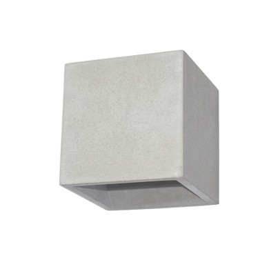CEMENT WALL LUMINAIRE BLOCK 1xG9 12x12x12CM