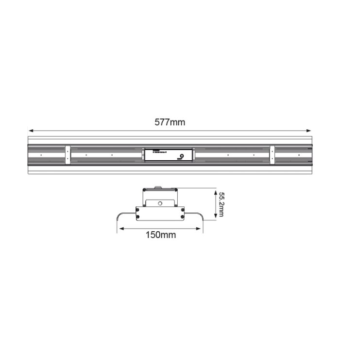 LED LINEAR HIGHBAY 100W 15400LM 5000K 30°x90° CRI 80 CREE LED OSRAM DRIVER 5 YEARS WARRaNTY