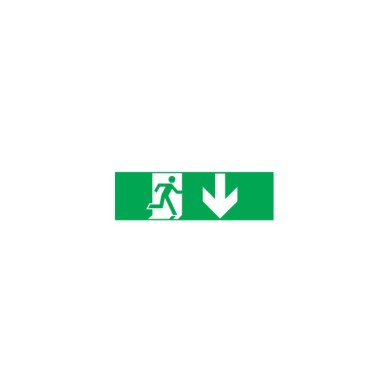 ARROW DOWN STICKER FOR EXIT/EMERGENCY LIGHTING
