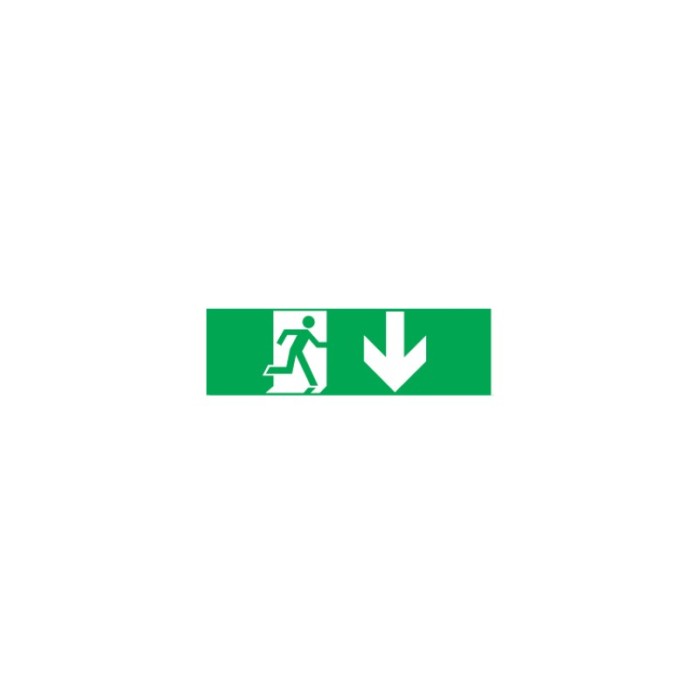 ARROW DOWN STICKER FOR EXIT/EMERGENCY LIGHTING